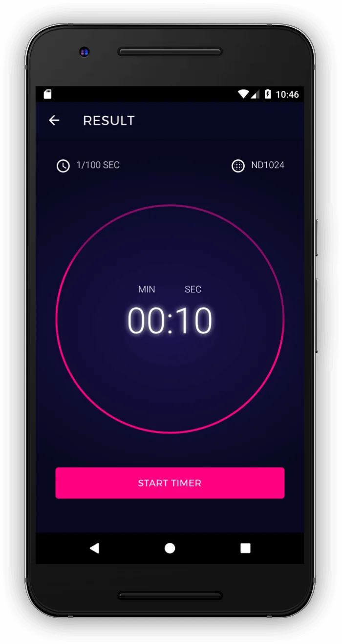 Timer function in ND-Filter Expert App